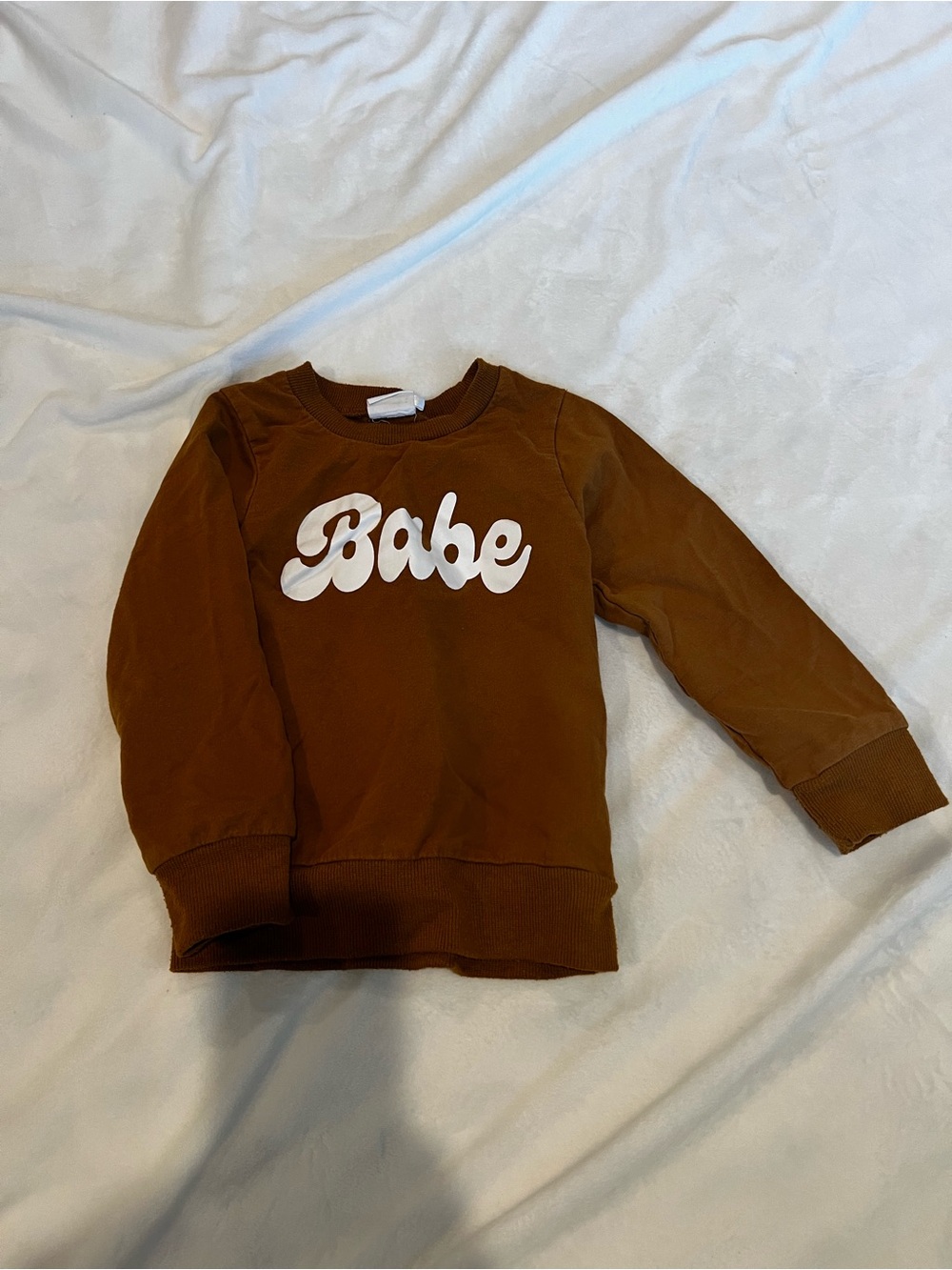 Doodle & Jack Kids Brown 'Babe' Graphic Sweatshirt